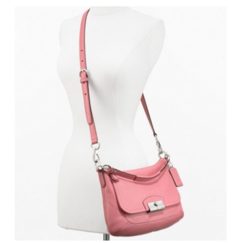 Coach Kristin Rose Pink Leather Crossbody Bag